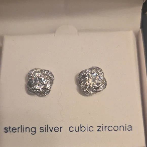Belk Silverworks Sterling Silver Stud Earrings - Picture 2 of 3